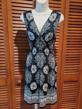 MAX EDITION FLORAL PRINT SLEEVELESS DRESS